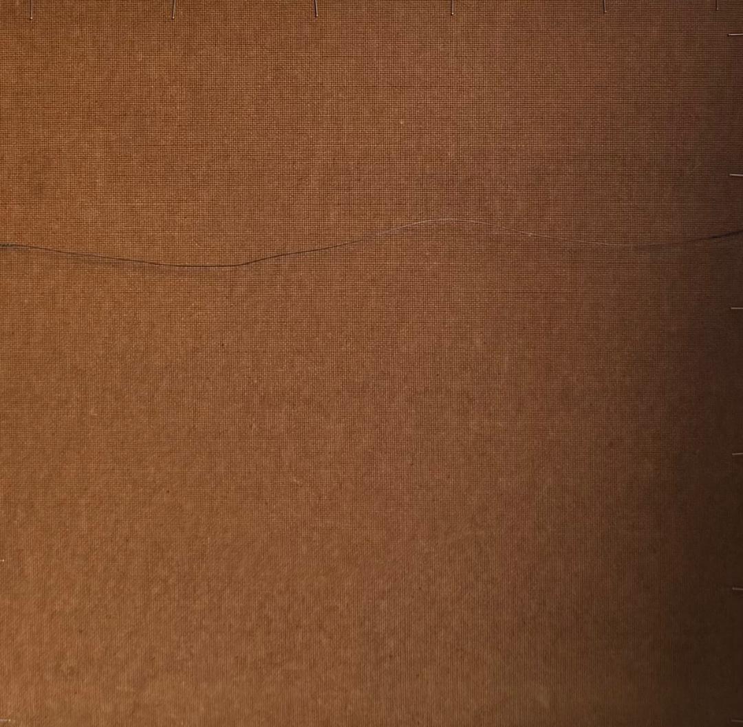 Harry Jacques (Arijak) 24"x30" Paysage au bord de la rivière 1970 Encaustique sur toile #3295MFN