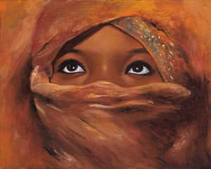 Carl Craig 16"x20" Eyes of Matuli 2014 Original Oil on Canvas Painting#8CC-Available in Giclee Per Request