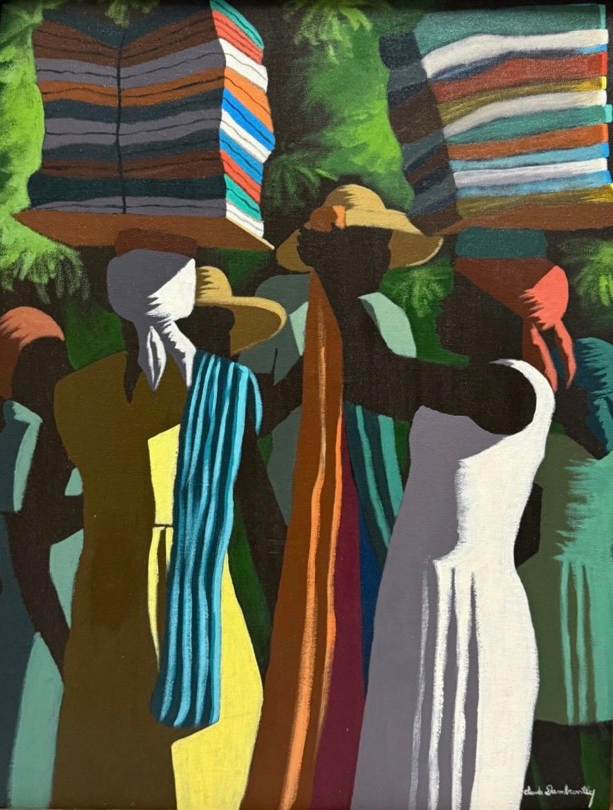 518 踊るヴァリエテ / Various Artists Claude Dambreville Haitian Market Women Painting c.1979 | 30