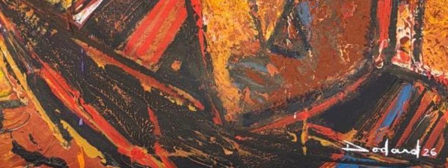 Philippe Dodard 36"x24" Beyond the Horizon 2026 Acrylic on Canvas Unframed Painting #37JN-HA