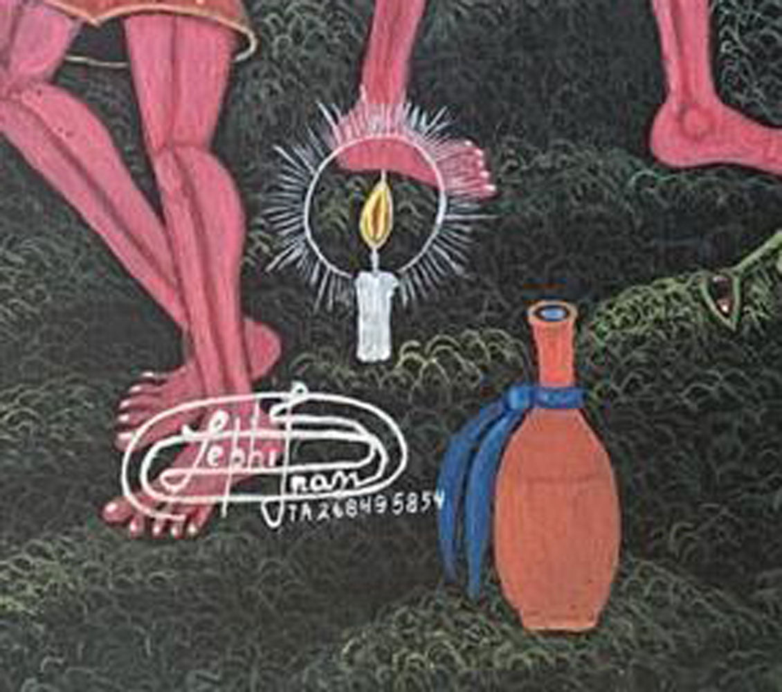 Frantz Zephirin 24"x20" Ceremony Ginin at Oloffson Hotel 2025 Oil on Canvas Unframed Painting #40JN-HA