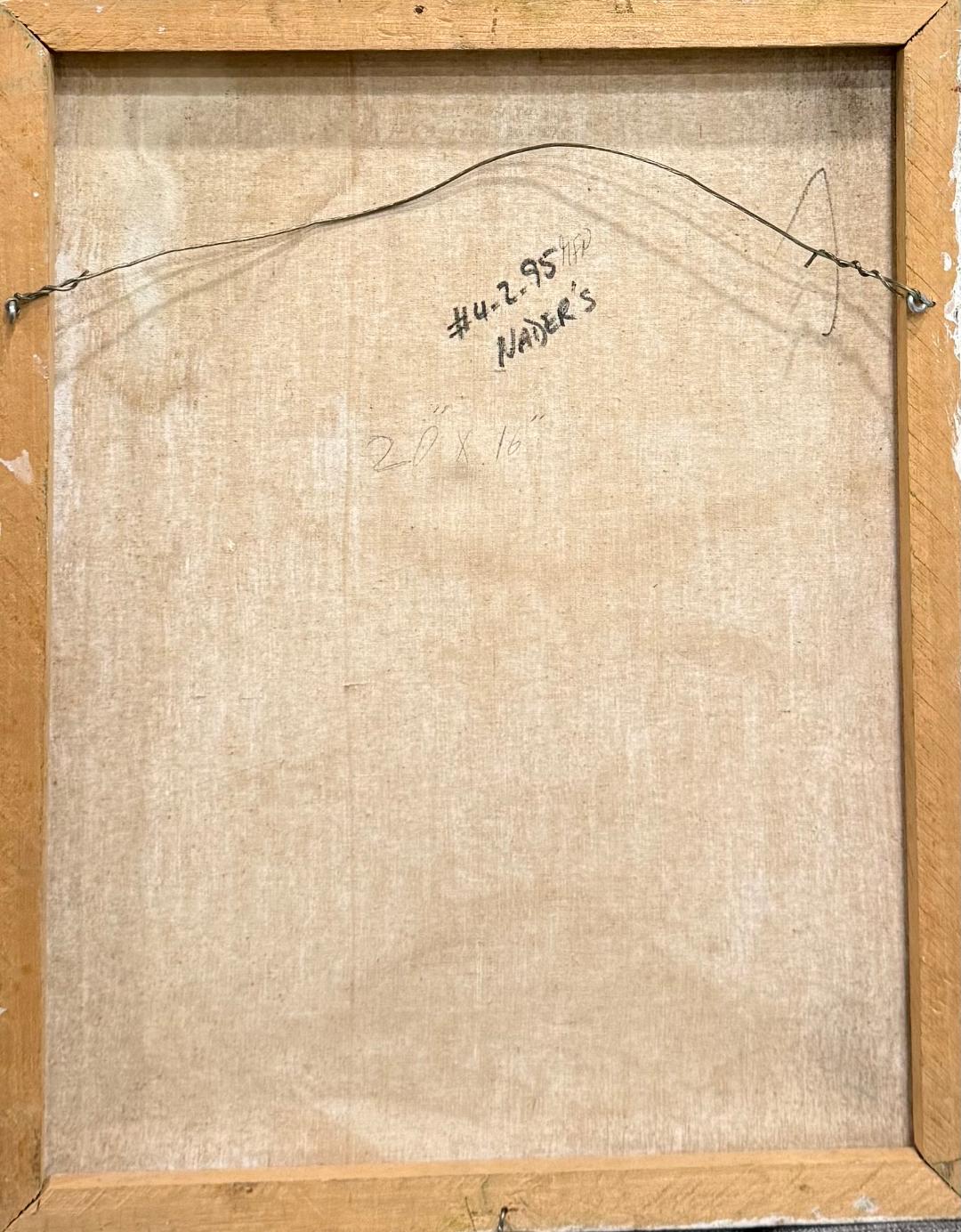 Fritz Emile 20"x16" Haitian Rural Village Landscape c1980 Oil on Canvas Unframed Painting #4-2-95MFN