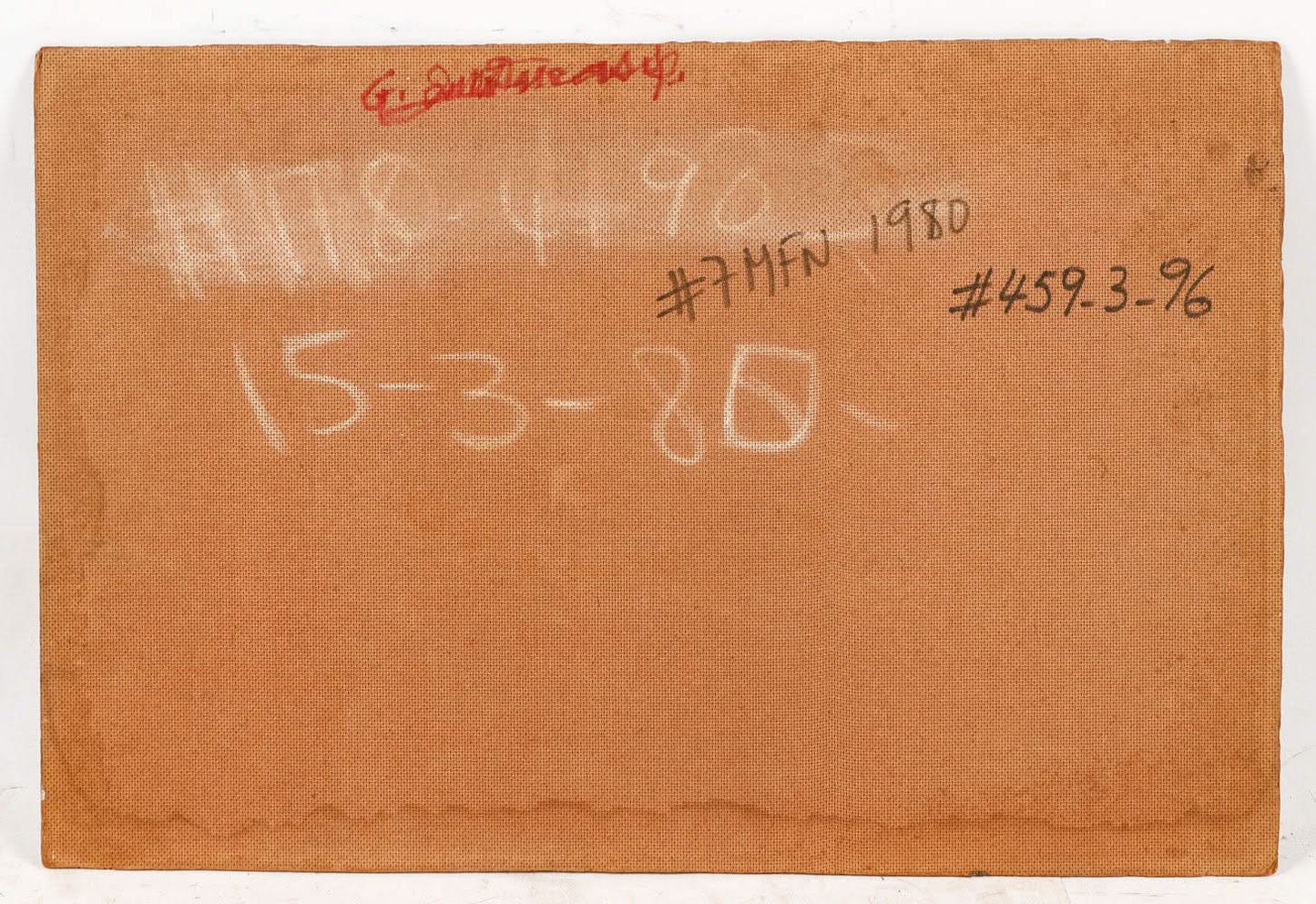 Gervais Emmanuel Ducasse (1903-1988) 16"x24" 1980 "Comerciantes de frutas y verduras" Aceite a bordo #7MFN