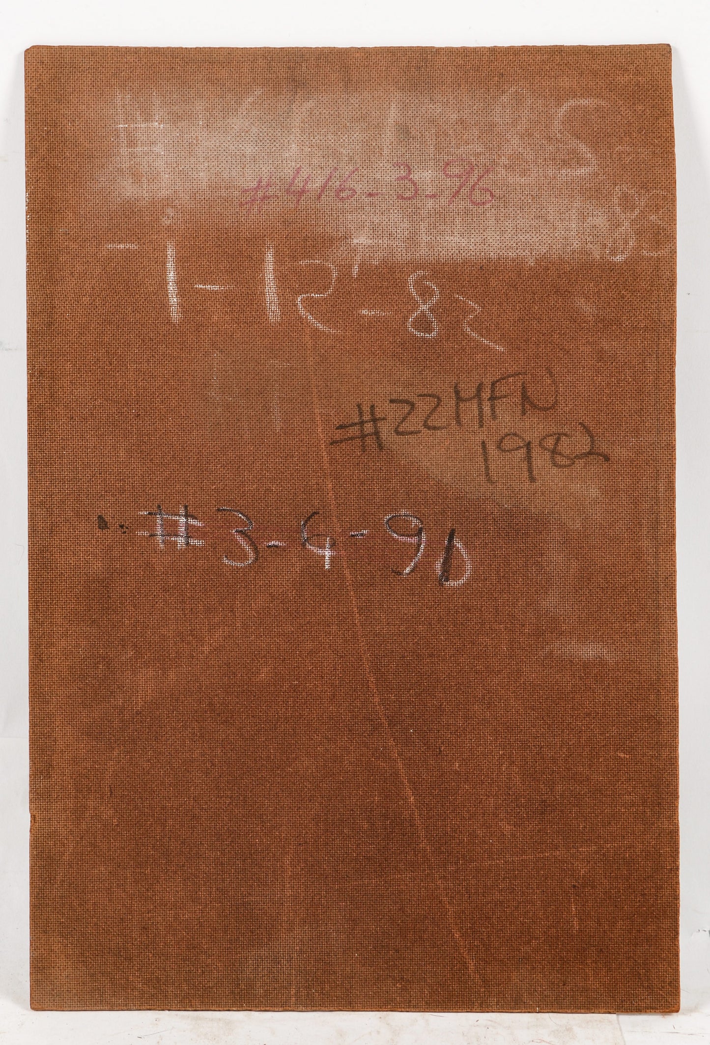 Gervais Emmanuel Ducasse (1903-1988) 24"x16" 1982 " Paysanne En Voyagent Vers La Ville " Huile sur carton #22MFN