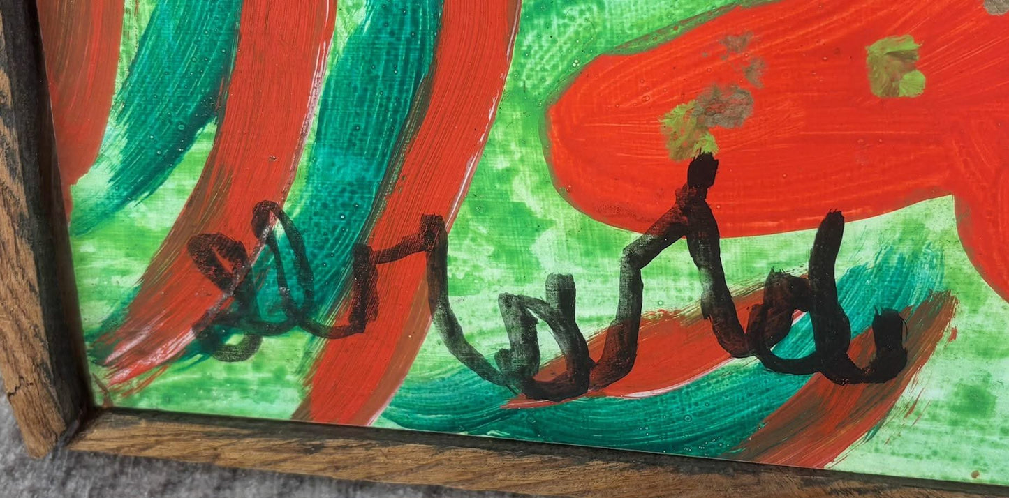 Gerard Fortune 30"x40 » Grann Brigitte 2007 Acrylique sur toile #J54-HA