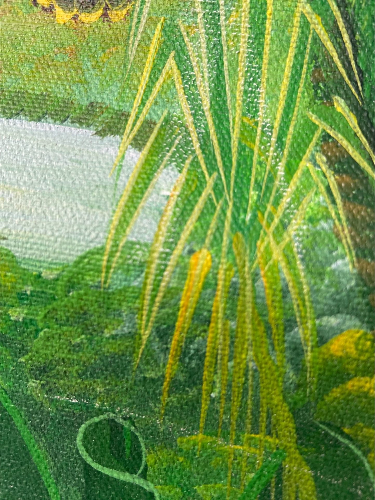 Albott Bonhomme 16"x12" Bird & Birdie 2023 Acrylic Painting #36MFN