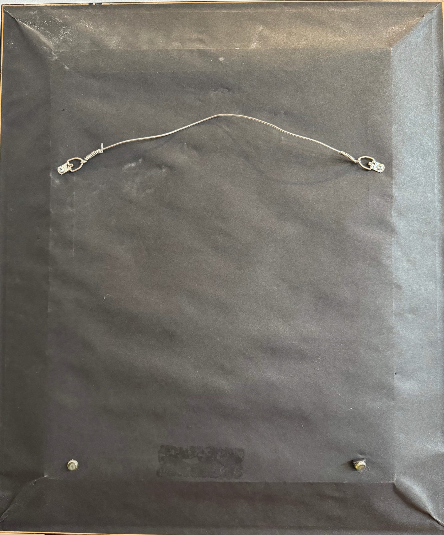 Jacques Valbrun (Haïtien, 1938-1992) 15"x25" Maisons abstraites Acrylique sur toile Peinture #1TC