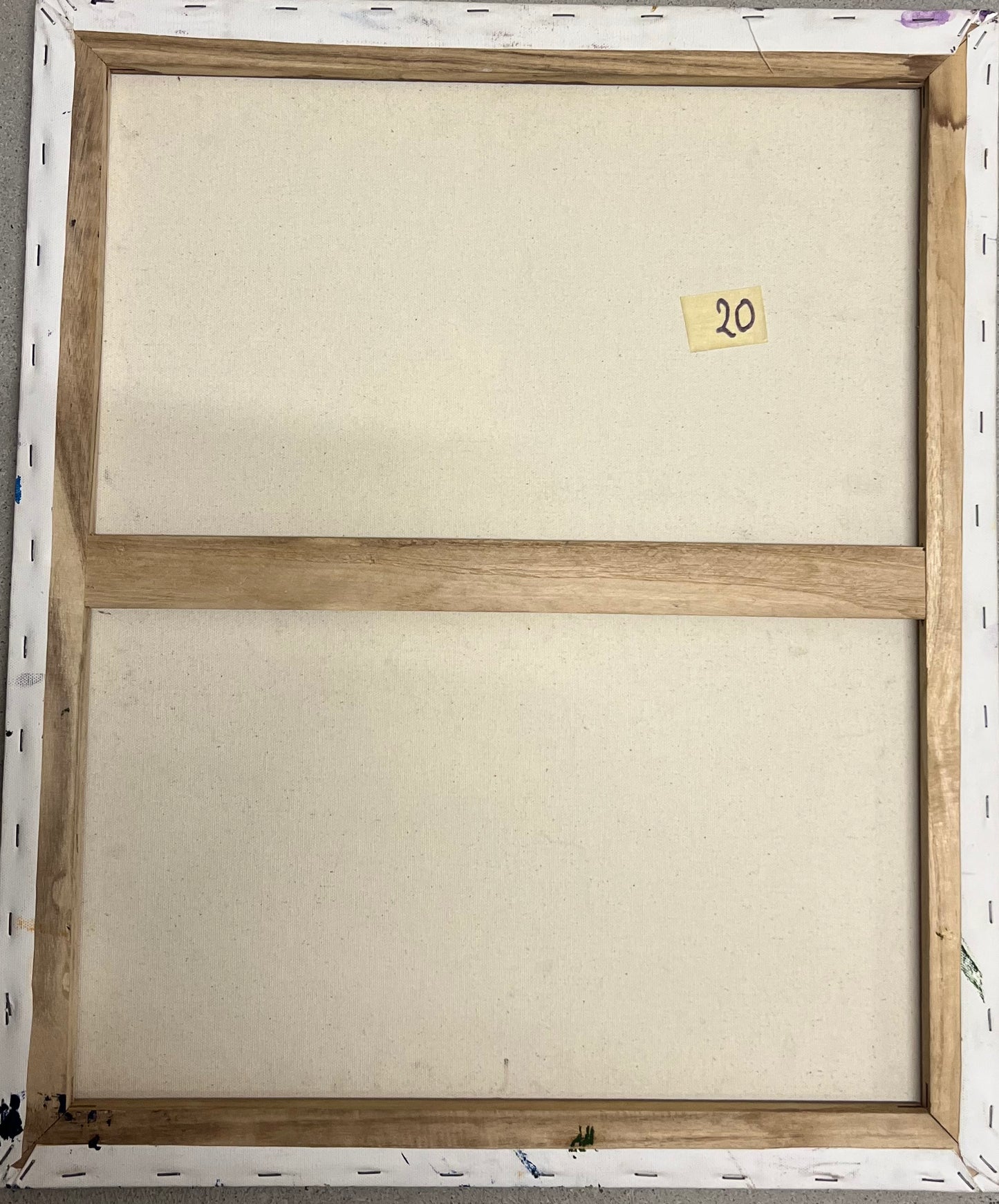 Jean Amil Augustin 23.65"x19.69" Cosmic Reflections 2014 Oil on Canvas Unframed Painting #4CFS