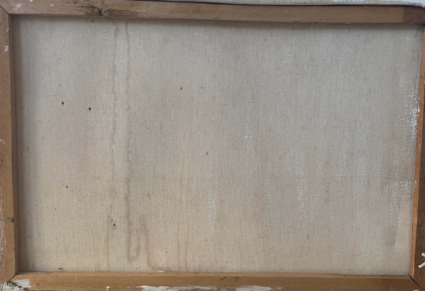 Lamarre Sanon 20"x30" Funeral Procession in the Haitian Countryside 1994 Oil on Canvas Unframed Painting #1CZ