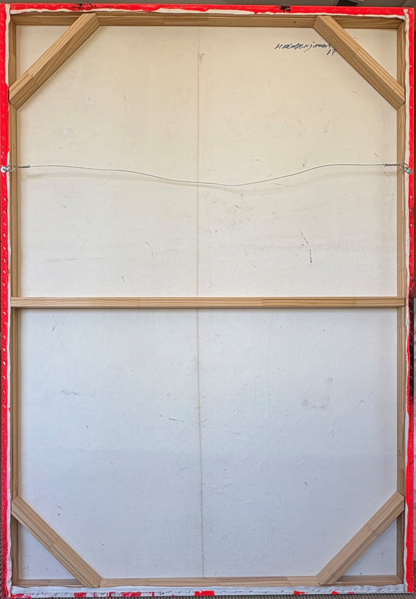 Mario Benjamin 68.75" x48" Abstract Expressionist Portrait 2017 Acrylic on Canvas Unframed Painting #1TH