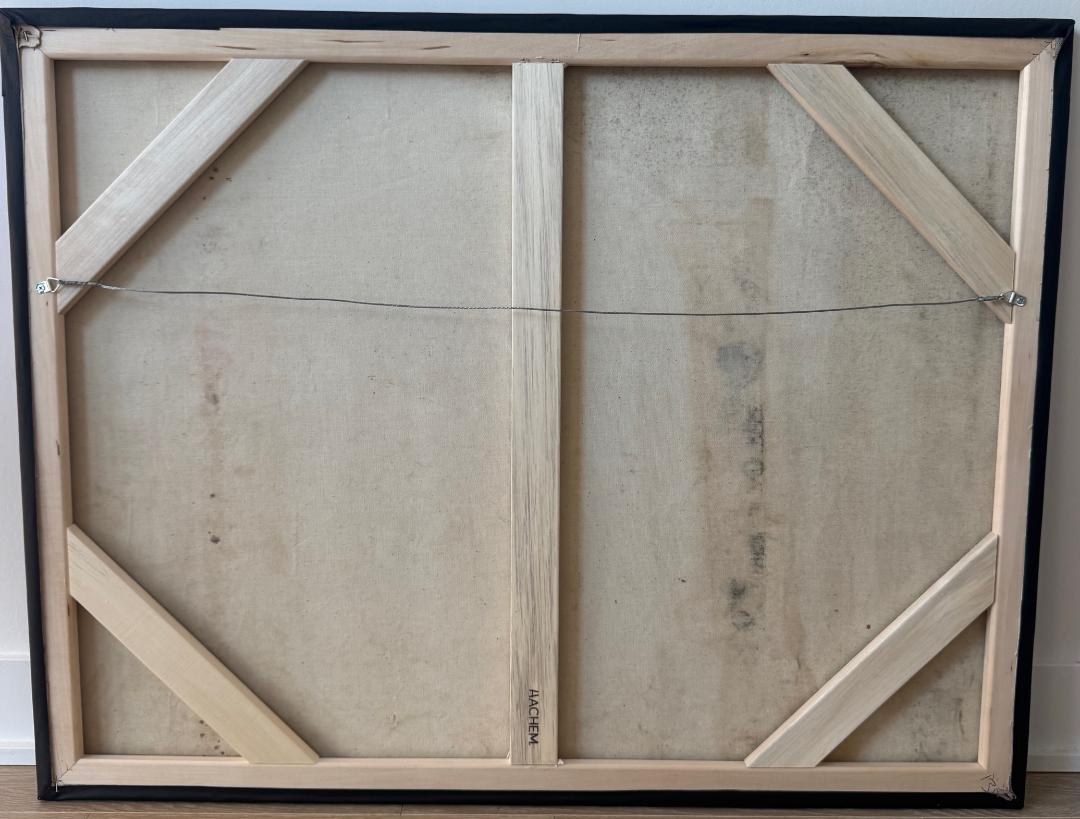 Serge Moleon Blaise 29"x38" The Ceremony of the Sprits: A Vodou Vision 1989 Oil on Canvas Unframed Painting #1CZ