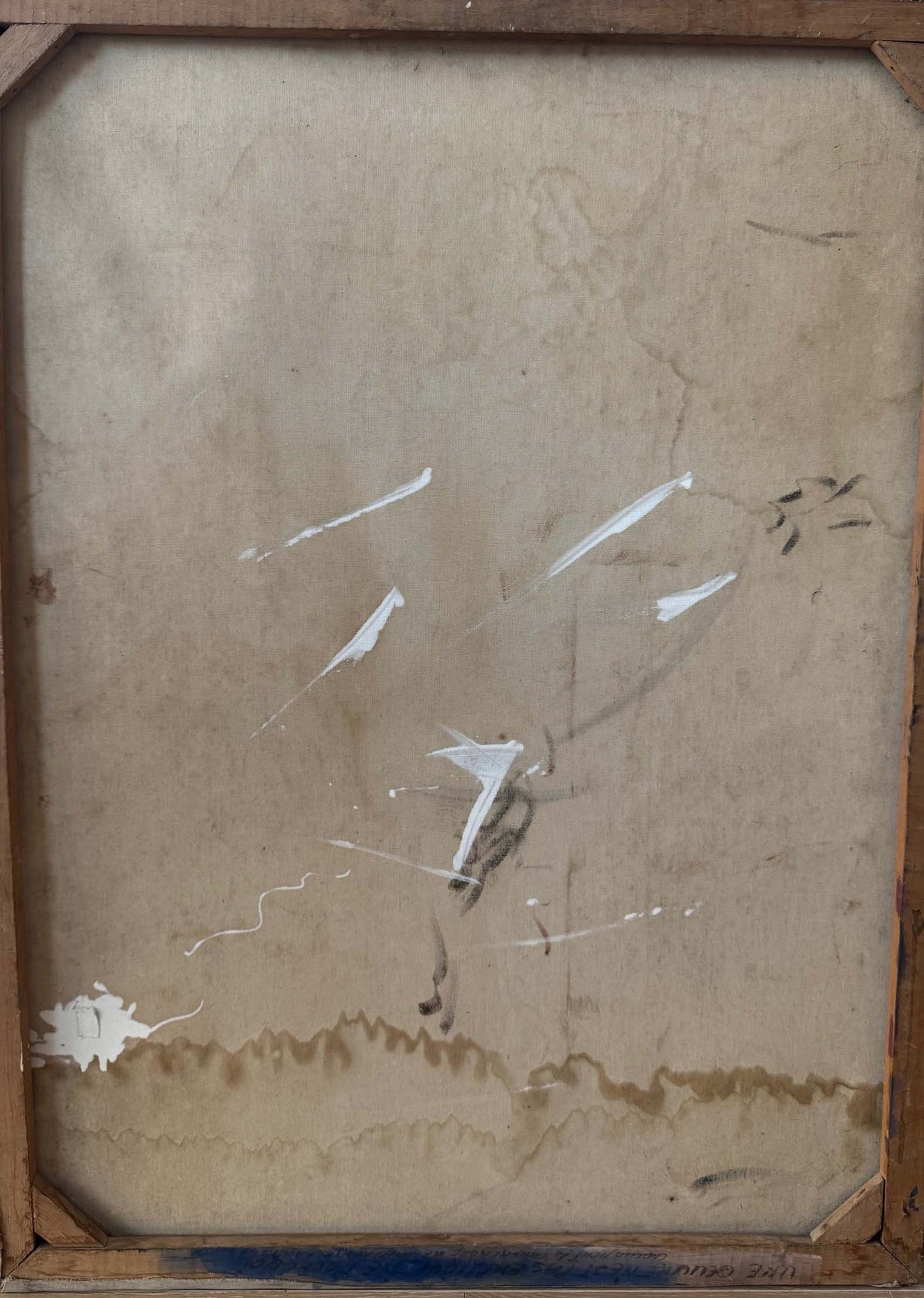 Saint-Louis Blaise (Haitian, 1956-1993) 40"x30" Mystical Female Figure 1981 Oil on Canvas Unframed Painting #1CZ