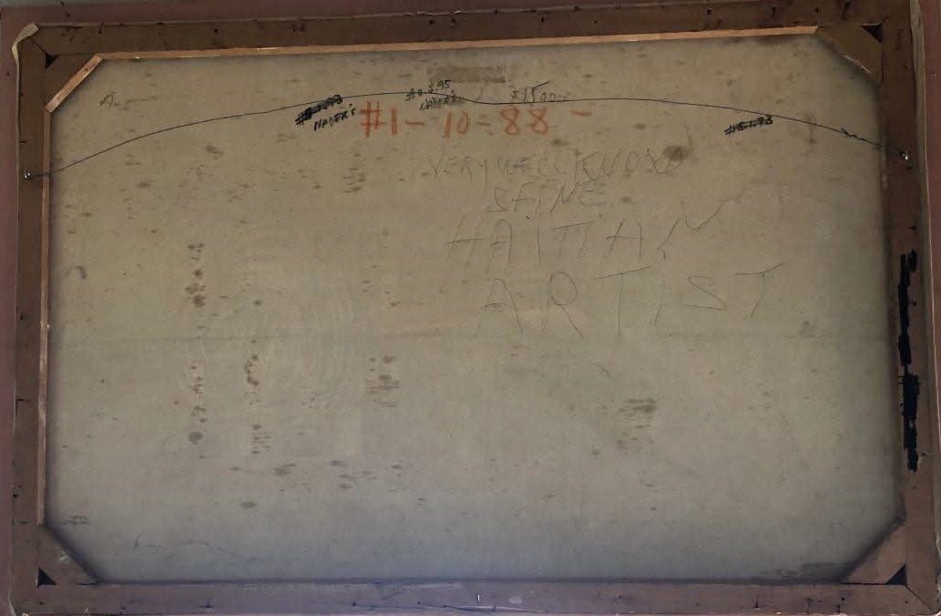 Galland Semerand (1953-2019) 24"x36" Gingerbread Oil on Canvas Unframed Painting #4-2-95GSN-NY