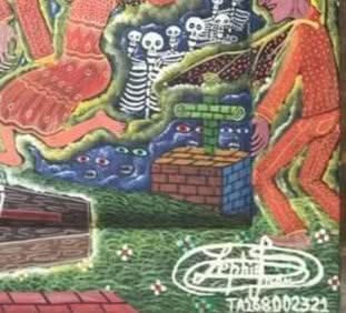 Frantz Zephirin 20"x10" La Montee des Anges de l'Amour Oil on Canvas Painting #23JN-HA