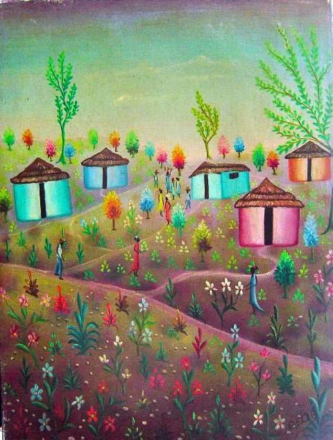 AIDA Dostaly 16"x12" Rural Scene C1980 Oil on Canvas #2-2-95MFN