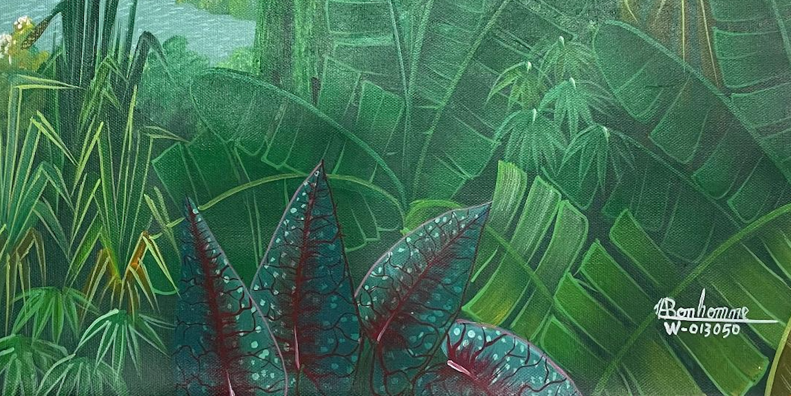 Albott Bonhomme 20"x16" The Flying Bird 2021 Acrylic on Canvas #15MFN