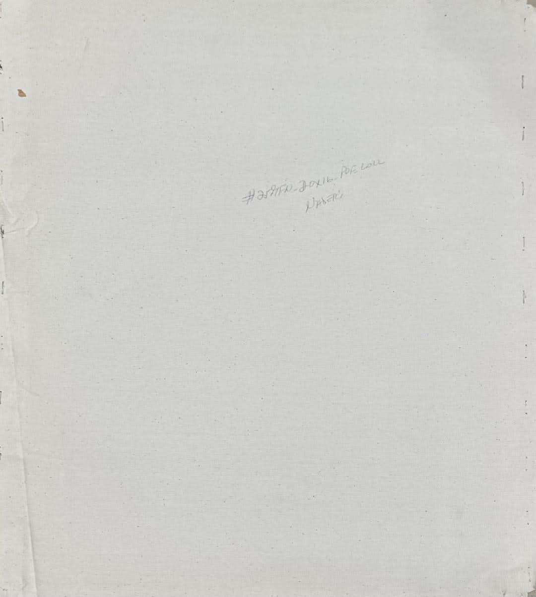 Albott Bonhomme 20"x16" Two Birds On A Branch 2022 Acrylic on Canvas Painting #25MFN