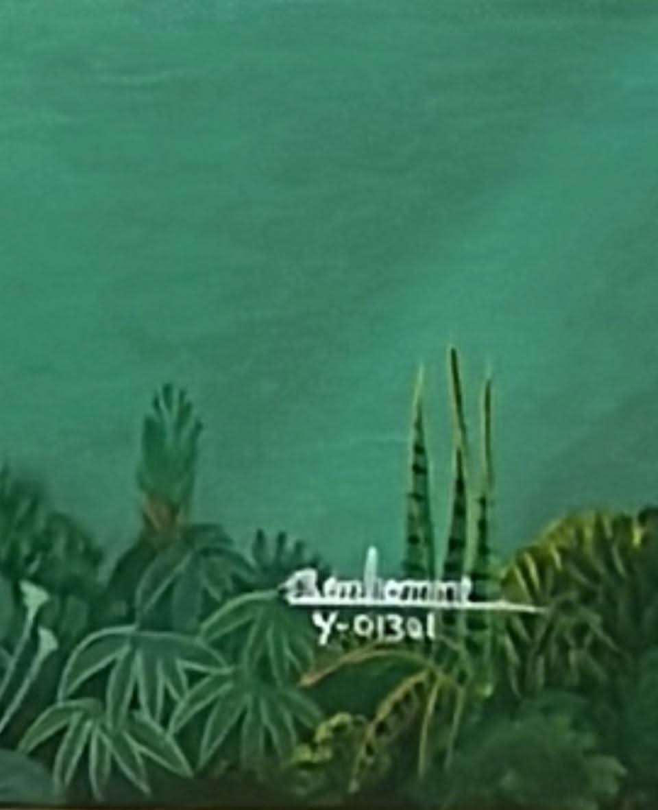 Albott Bonhomme 60"x40" Birds In Paradise- Painted 2" borders 2023 Acrylic on Canvas Painting #34MFN