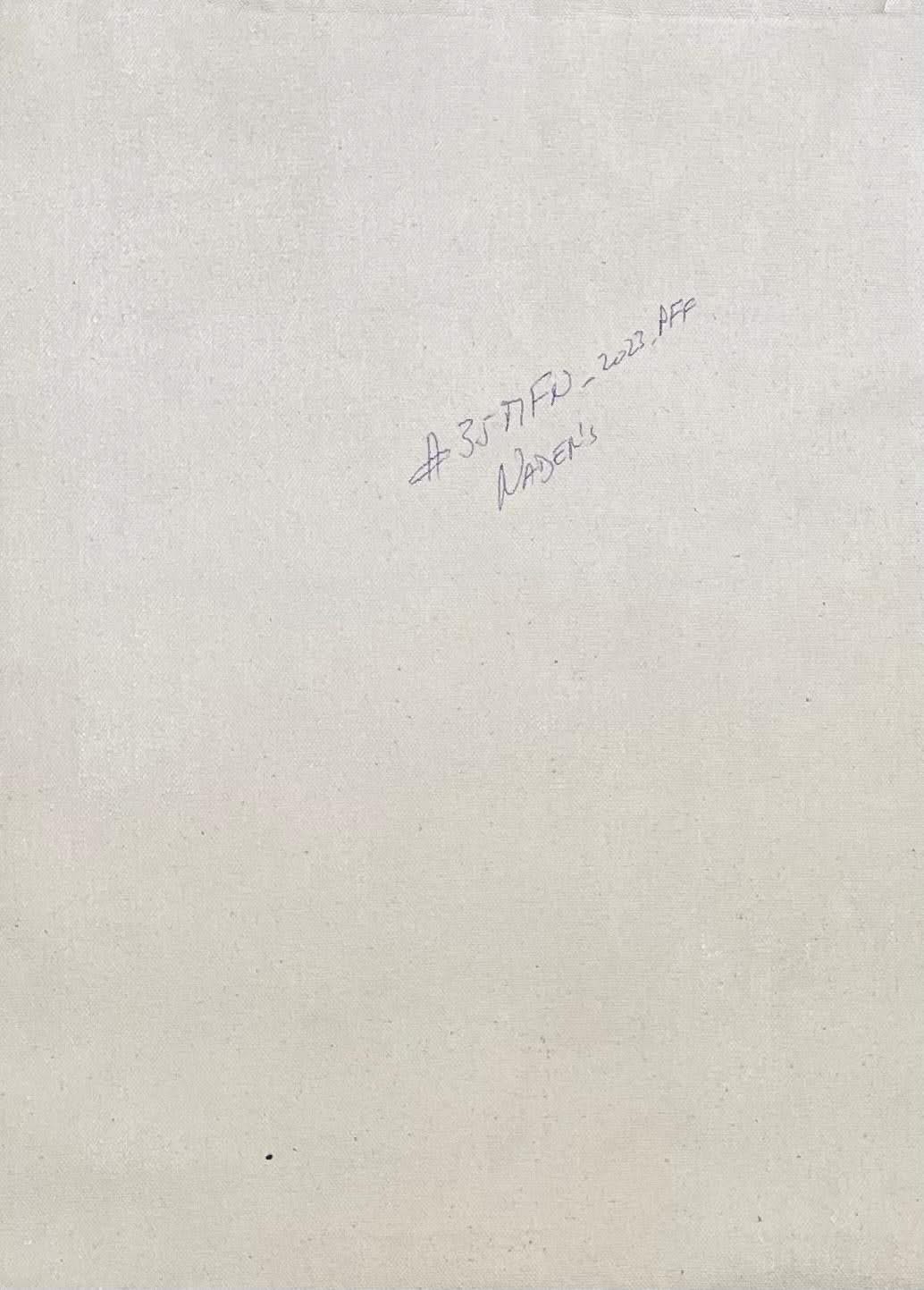 Albott Bonhomme 16"x12" A Couple & A Bird 2023 Acrylic on Canvas Painting #35MFN