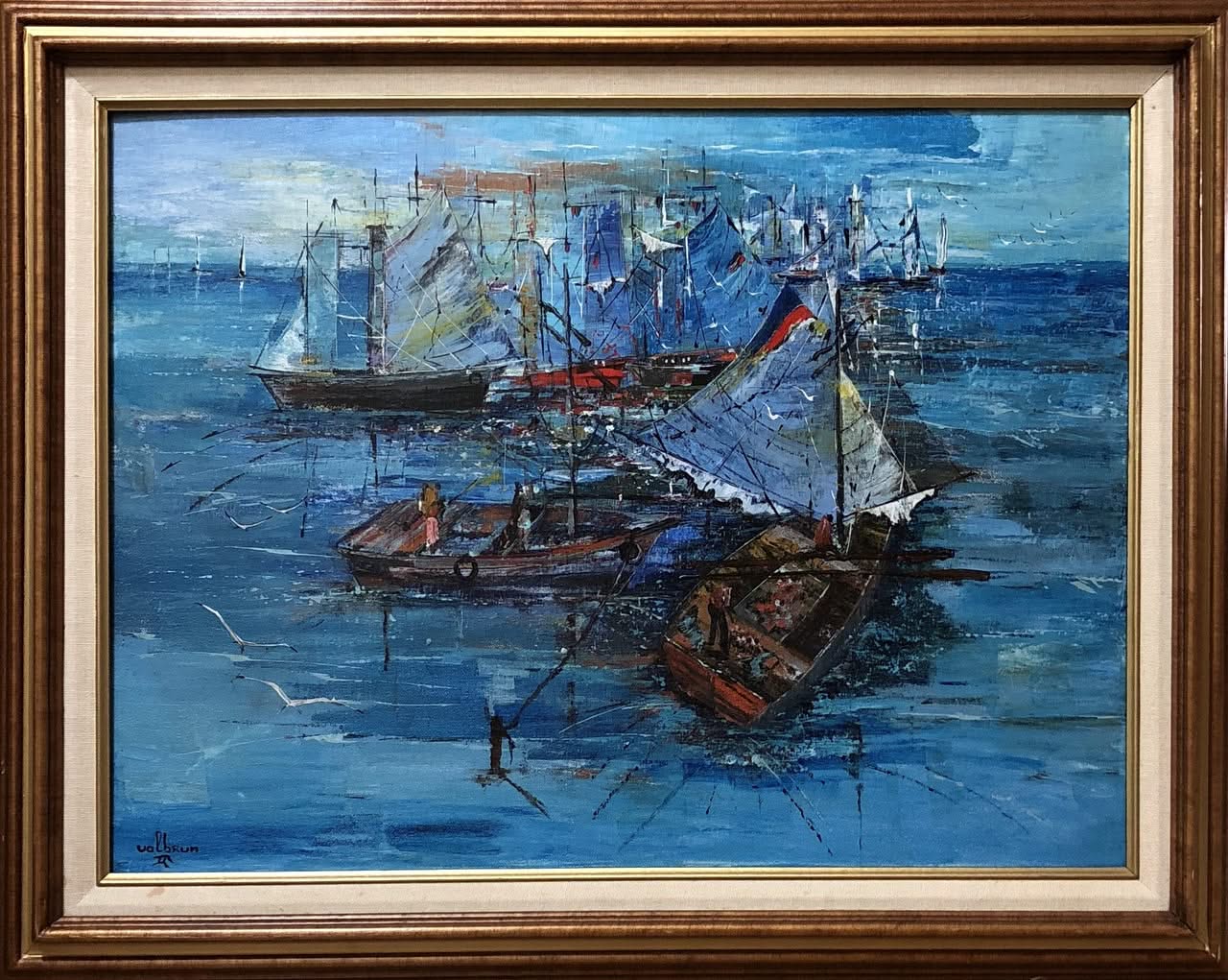 Johnny Valbrun (II) (Dcd 2005) 18"x24" Marine Acrylic on Canvas #MLB