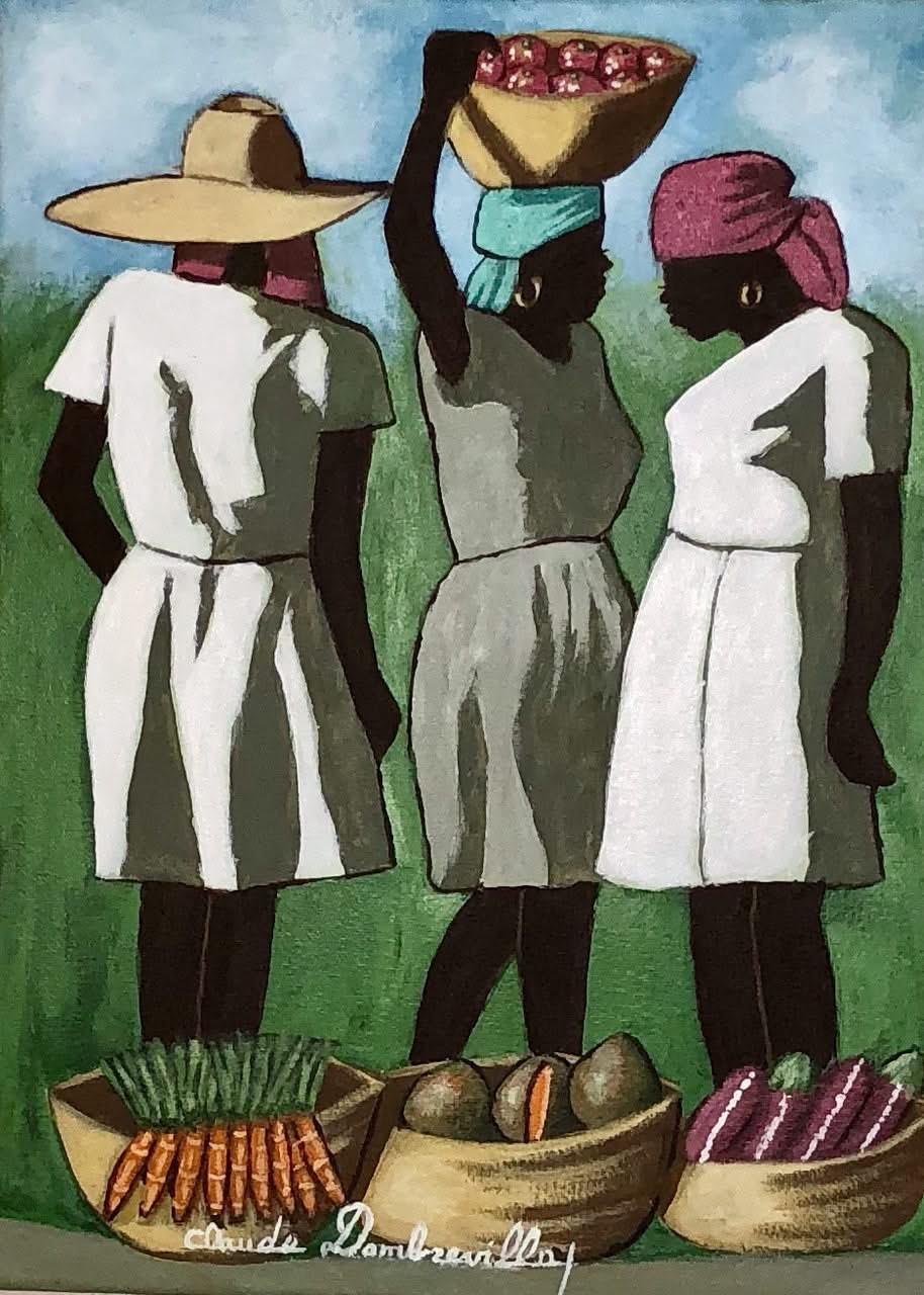 Claude Dambreville 16"x12" The Fight 2018 Acrylic on Canvas #11MFN