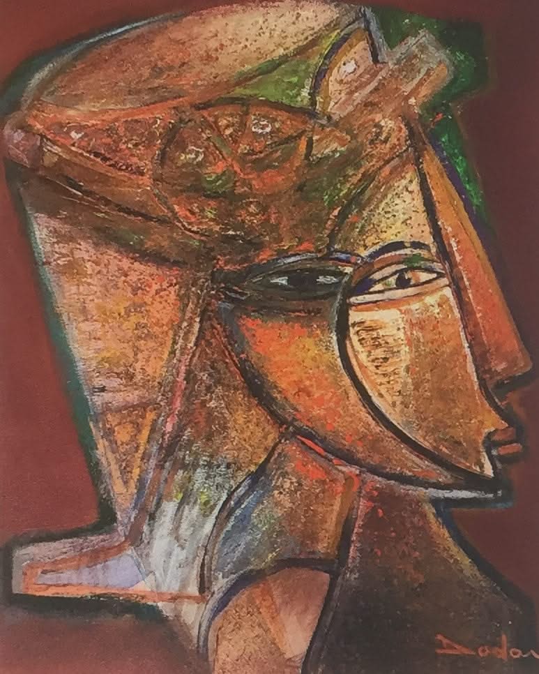 Dodard Philippe 24"x20" Untitled 2017 Acrylic on Canvas #1800GN-HA