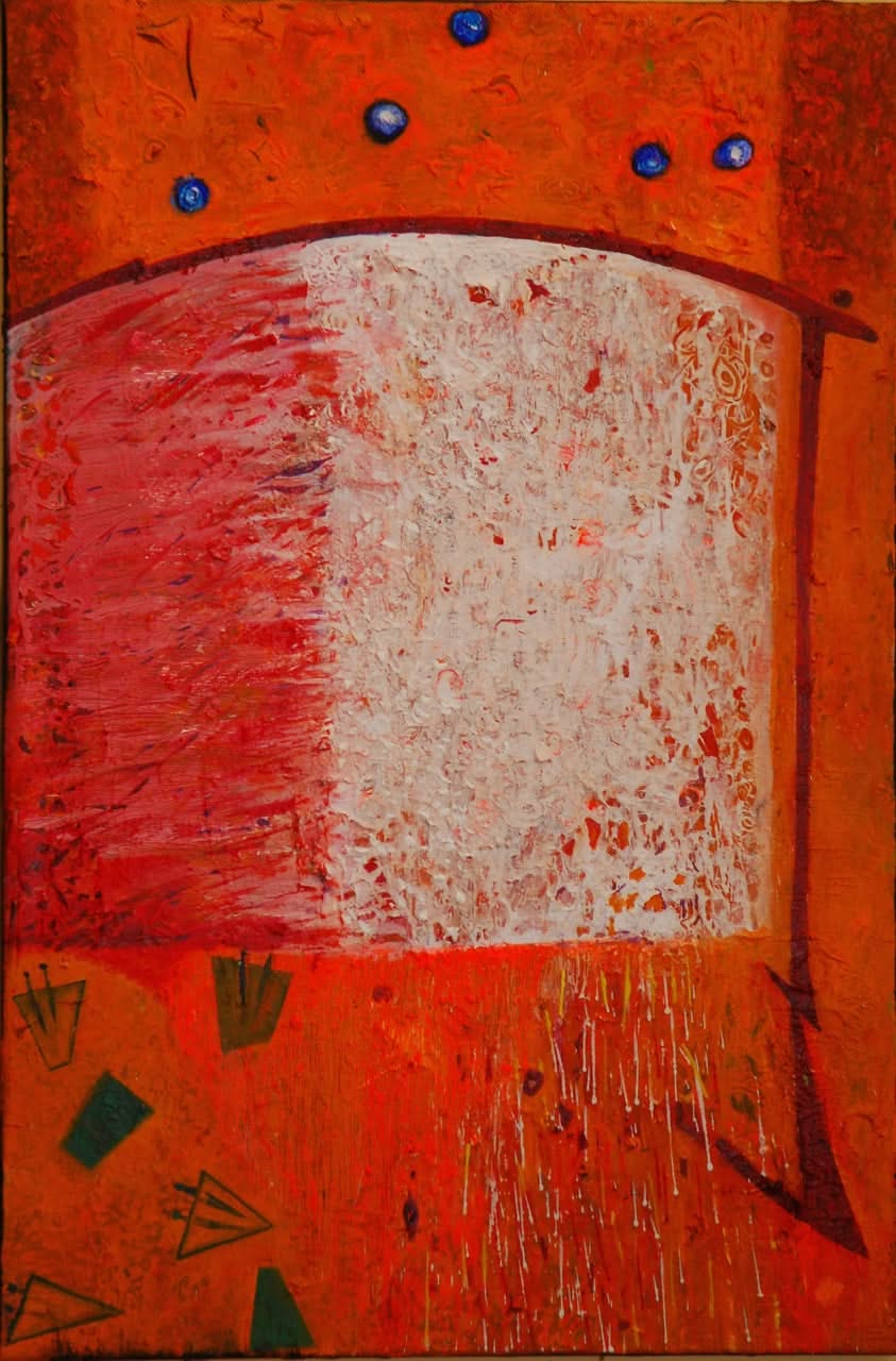 Pascal Smarth 30"x20" Envolee- Etude#4 Acrylic on Canvas 2014