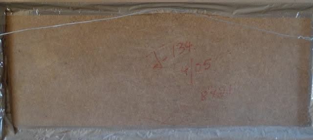 Michele Manuel (1935-2022) 8"x21" Jours de marché 2005 Acrylique sur toile Peinture #1RP