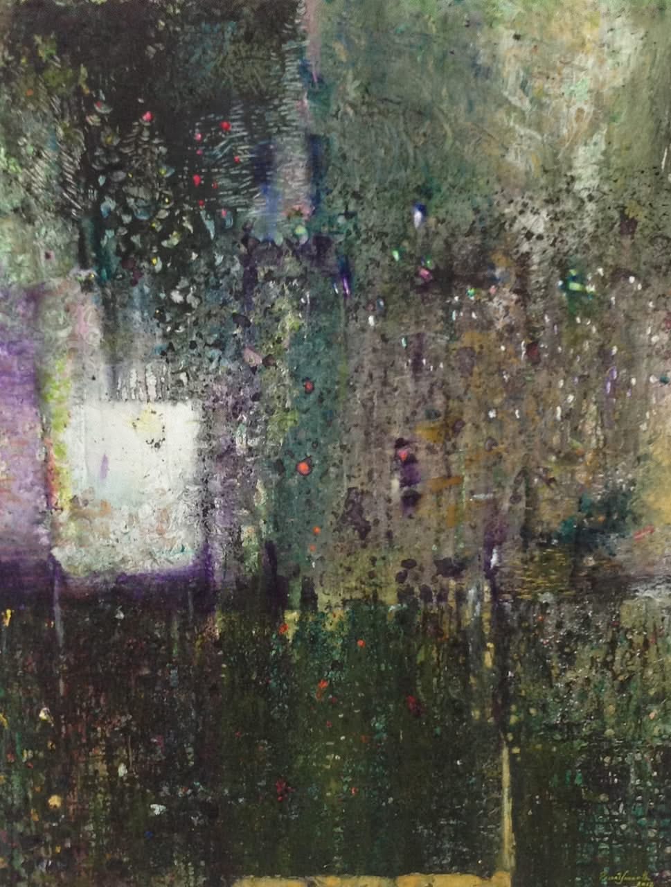 Pascal Smarth 48"x48" Untitled 2012 Acrylic on Canvas #2304GN-HA