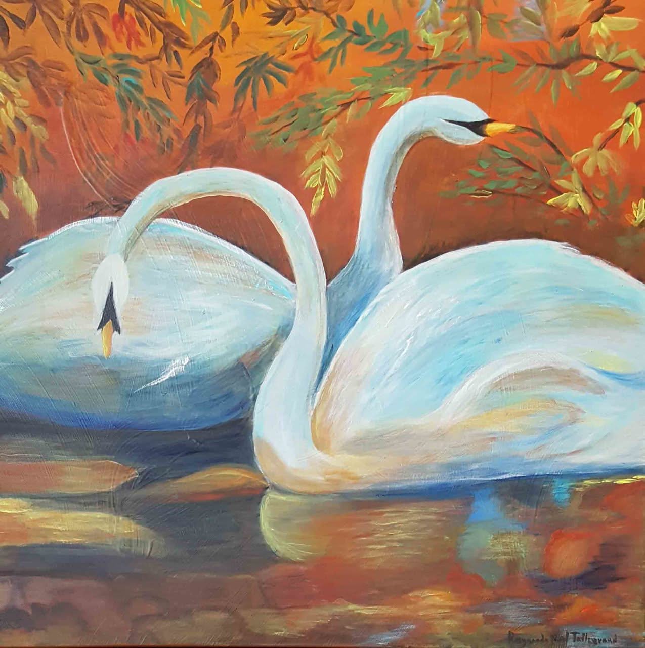 Raymonde Talleyrand 20"x24" Love is In The Air 2018 Acrylic on Canvas #21RT