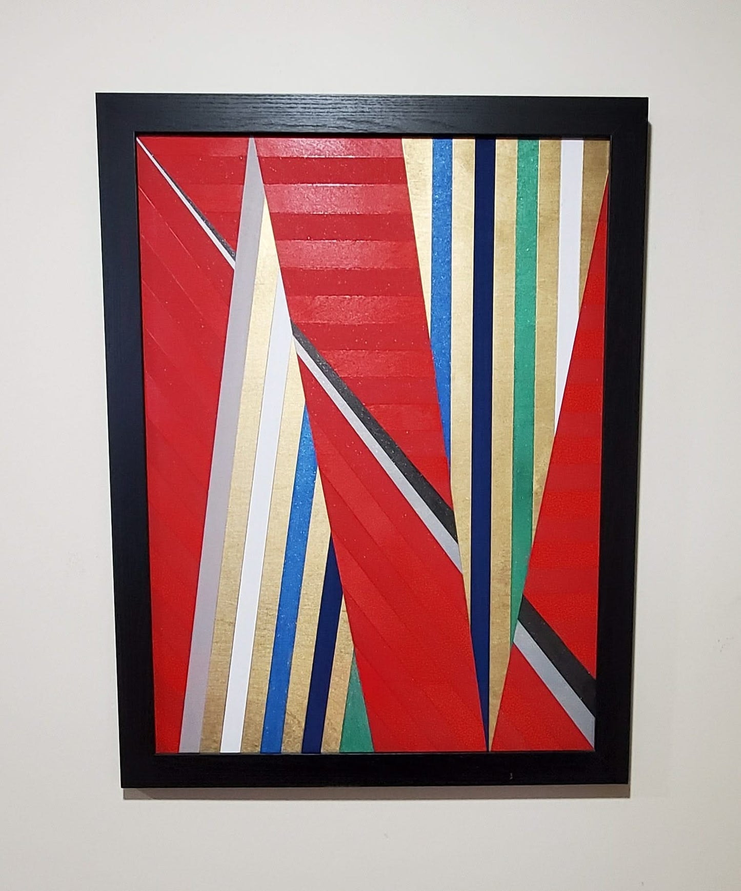 Rudolph Jean-Louis 18"x24" ZWOLFART6 2020 Acrylic and Spray Paint on Wood #6