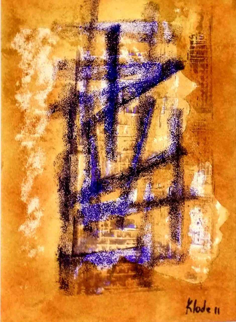 KLODE Garoute 14"x11" UNTITLED 2011 Soleil Brule Mixed Media / Paper #KA26MMS