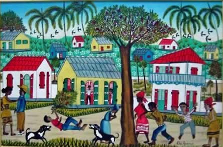 Charles Anatole 1922 1979 24 x36 A La Campagne 1978 Oil On Board charles-anatole-1922-1979-24-x36-a-la-campagne-1978-oil-on-board