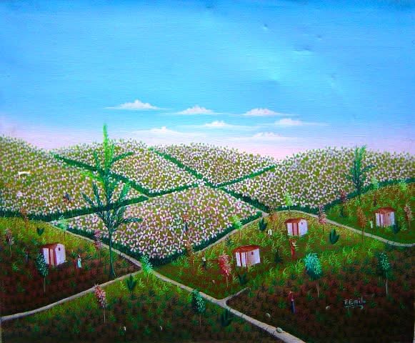 Fritz Emile 20"x24" Rural Scene Oil on Canvas #3-2-95MFN