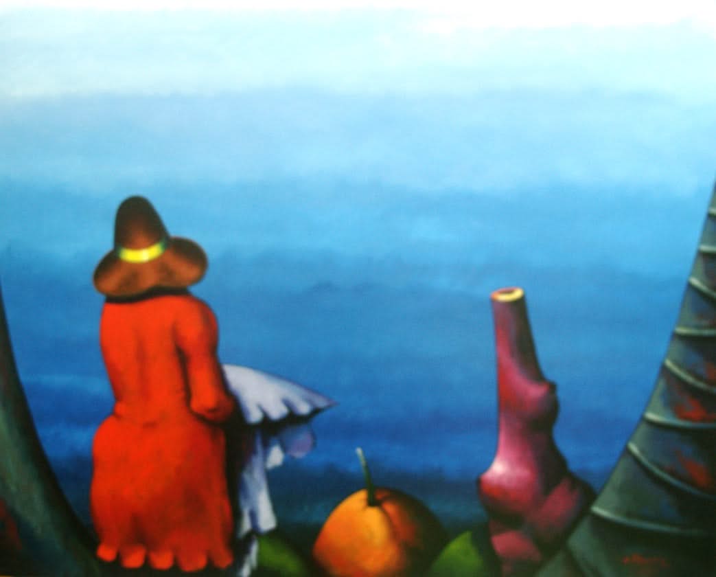 Dionisio Blanco 30"x40" Untitled Mixed Media on Canvas #6CDBDR