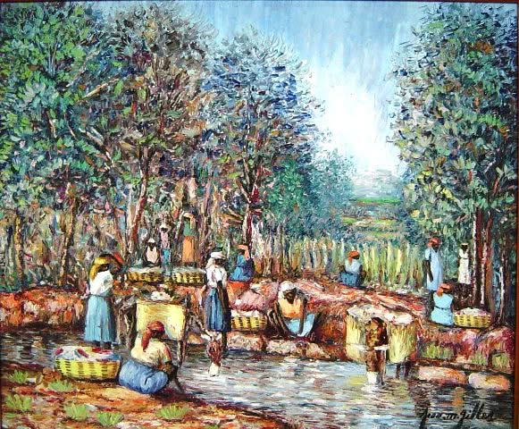 Jean-Madsen Gilles 20"x24" River Oil on Canvas #1-2-95MFN