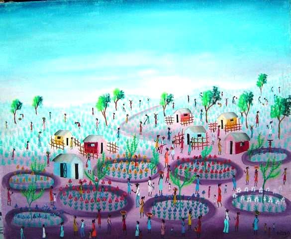 AIDA Dostaly 20"x24" Rural Scene C1980 Oil on Canvas #6-2-95MFN