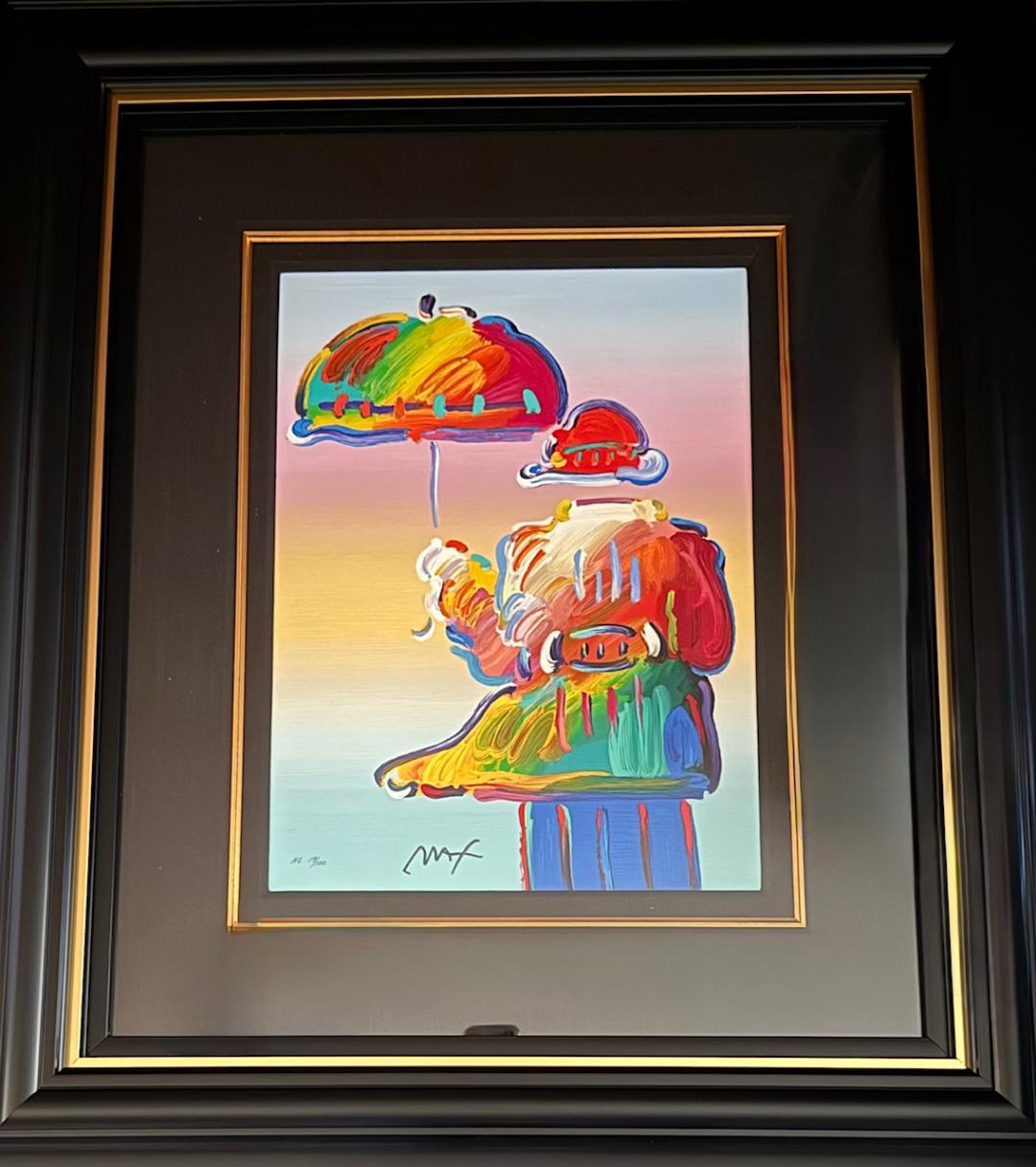 Peter Max Umbrella Man Serigraph 19/100