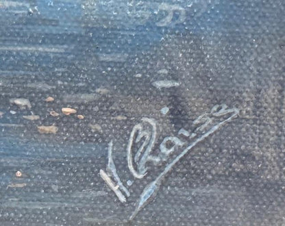 Andre Blaise 20"x24" The Ocean Dance Acrylic on Canvas Unframed Painting #1BN