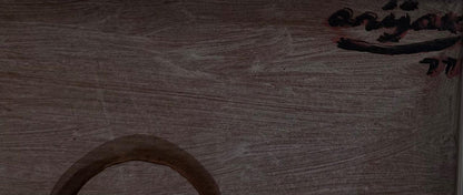 Harry Jacques (Arijak) 24"x30" Paysage au bord de la rivière 1970 Encaustique sur toile #3295MFN