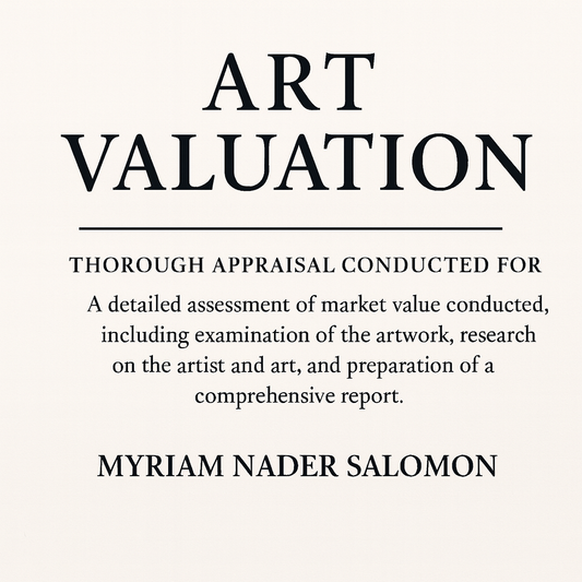 Art Valuation Fee For Selling Or Informational Appraisal