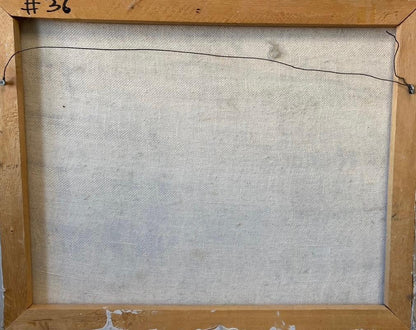 Dieudonne Cedor (1925-2010) 16"x20" Haitian Village Scene c1979 Oil On Canvas Unframed Painting #5ML