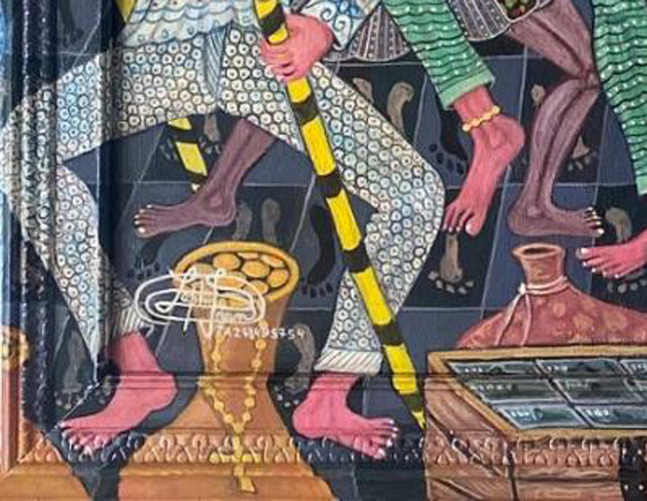 Frantz Zéphirin Gédé Nibo Vodou Ceremony Painting 2026 | Haitian