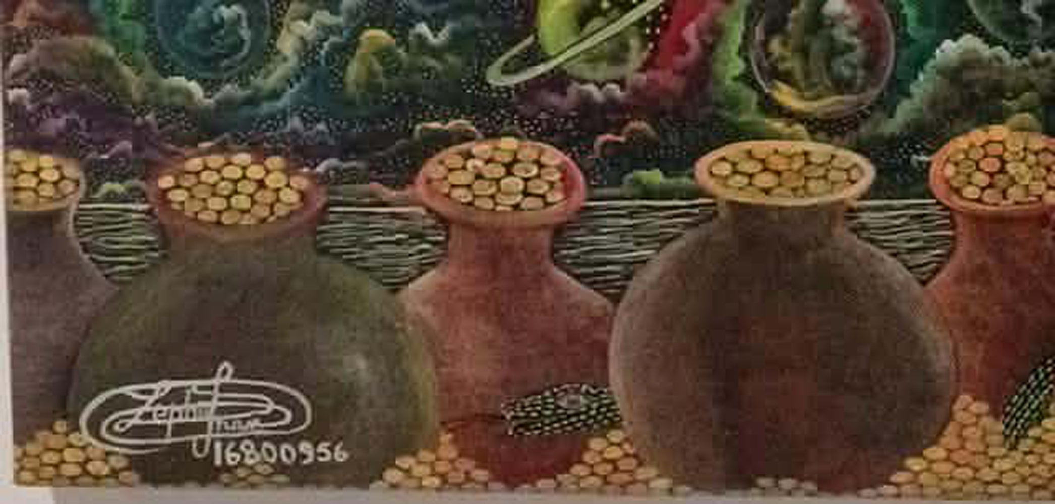 Frantz Zephirin Damballa and Ayida-Wedo Vodou Painting c.2000