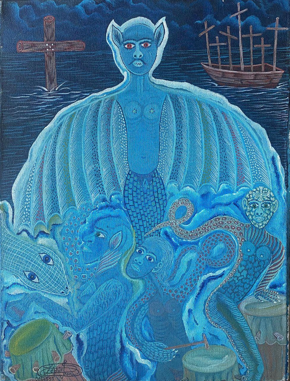 Spiritual/Voodoo Scenes - Haitian Paintings For Sale – Myriam