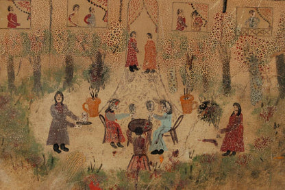 Hector Hyppolite (1894-1948) 18"x22" Maison coloniale c1940 Huile sur carton Peinture #1-3-96GSN-HA-Publié-Fondation Marie &amp; Georges S Nader