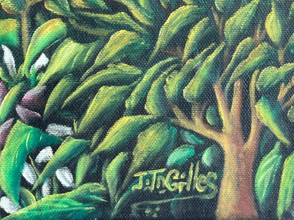 Joseph Jn-Gilles 24"x36 » Énormes citrouilles huile sur toile c1990 #5-2-95MFN