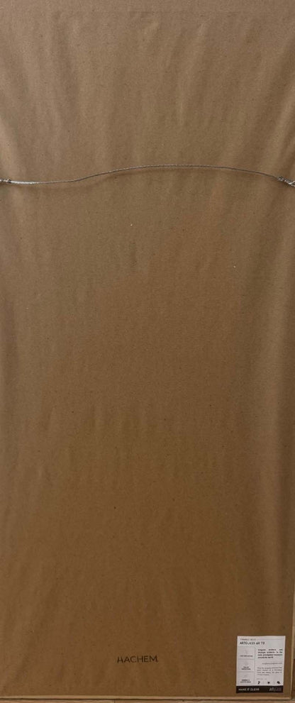 Louis Vassor (1888-1968) 32"x14" Joseph, Port-de-Paix c1930 Oil on Canvas Framed Under Glass Painting #2CZ