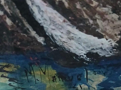 Michele Manuel 14.75" x 10.50" Marine c1960 Pastel on Paper #1JN-HA