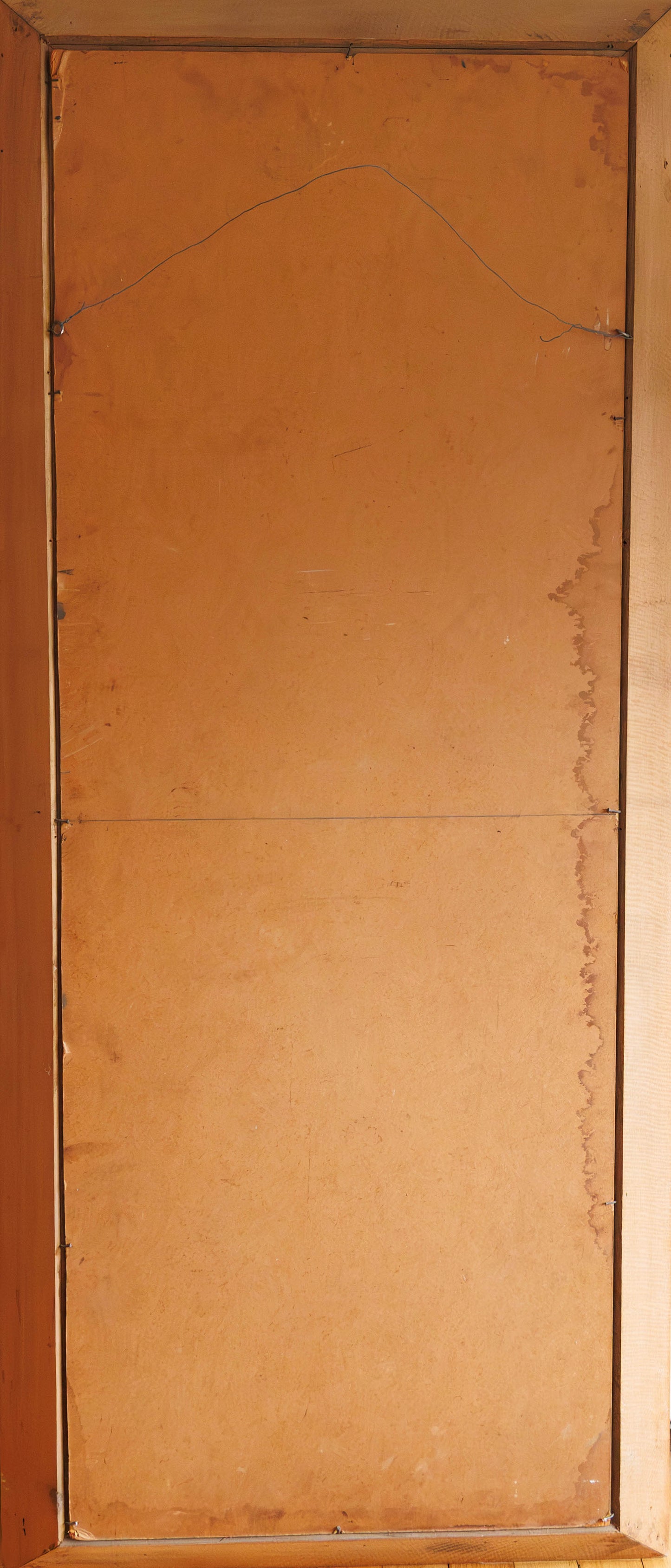Néhémy Jean (1931-2007) 16"x24" Comerciante durmiente 1969 Óleo sobre lienzo #2-2-95MFN